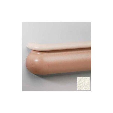 Pawling Crescent Series Vinyl Handrail/Crashrail Combination, 5-1/2" High, 12' Long, Monterey BR-600V-12-648